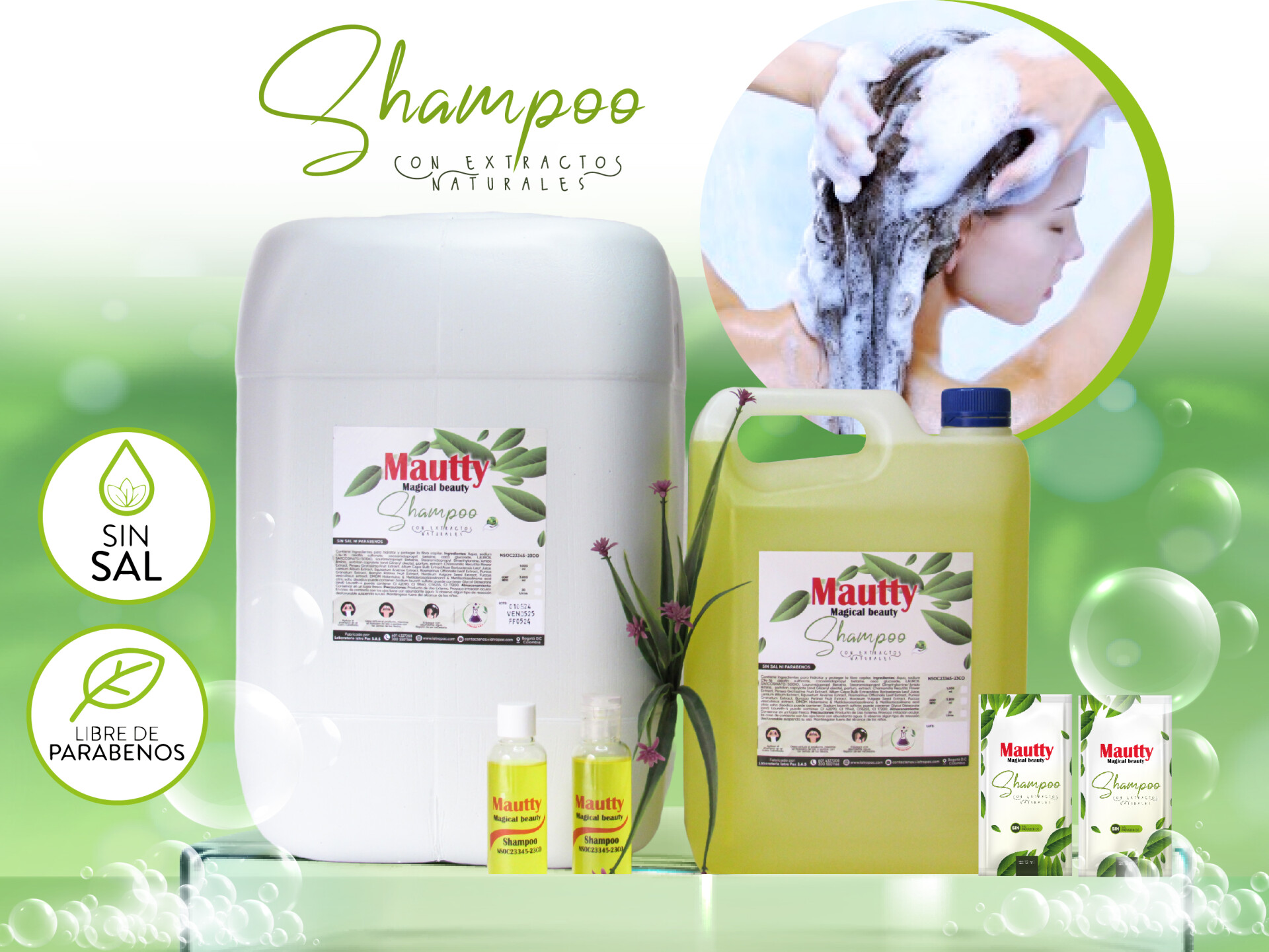 Mautty Shampoo con extractos naturales: el cuidado que tu cabello merece